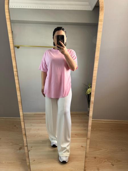 Süprem Modal tişört pembe